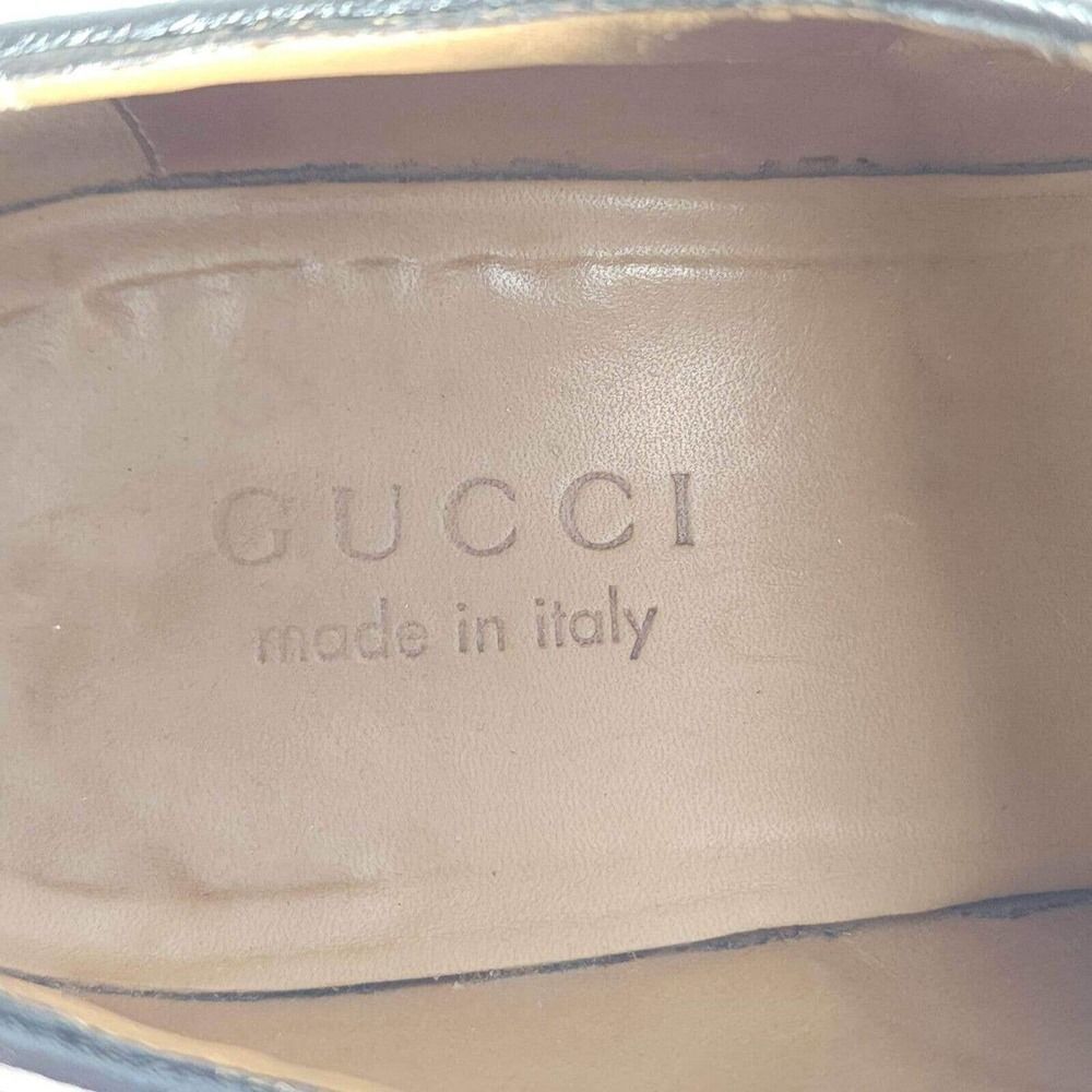 GUCCI Men's US7,5 Leather Brown Cap Toe Wingtip derby Oxfords Dress Shoes Italy - Picture 12 of 12